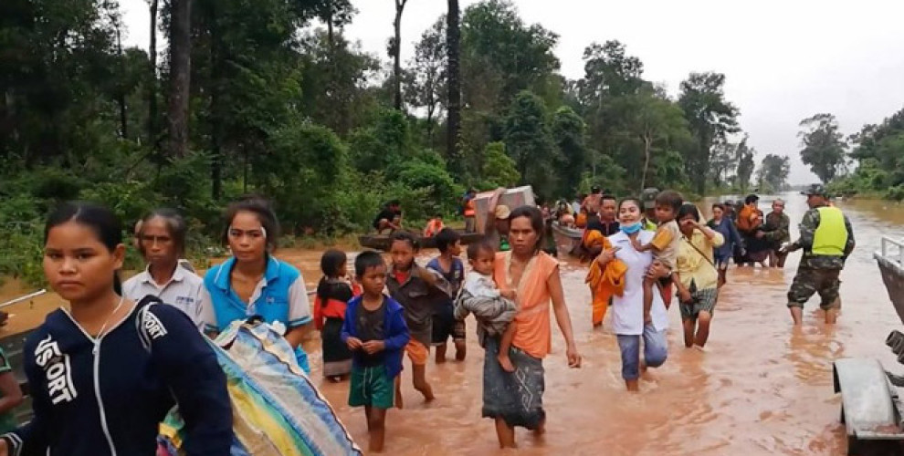 Li Laosê bendav hilweşiya: Bi sedan kes winda ne