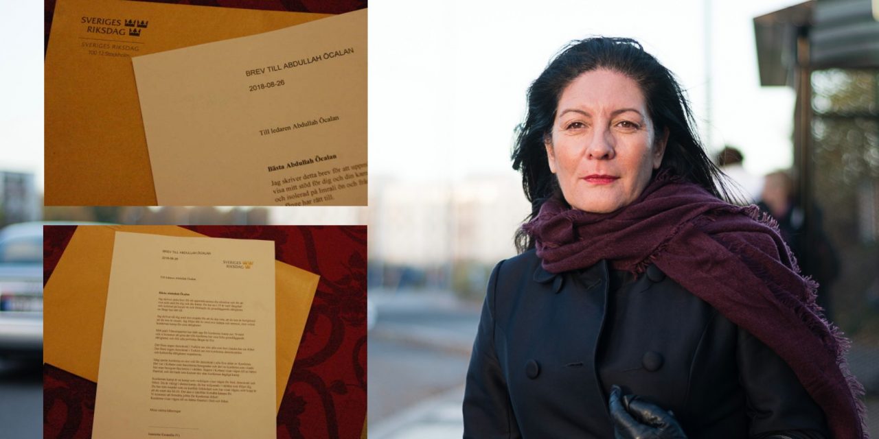 Parlamentera Partiya Çep a Swêdê Escanîlla name ji Ocalan re şand