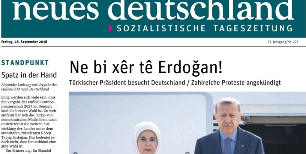 Rojnameya Elman bi manşêta Kurdî bersiv da Erdogan