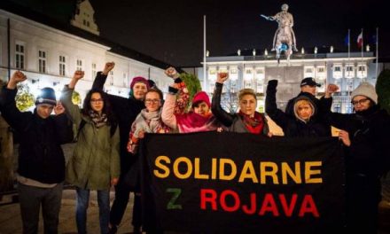 Ji bo Rojava li Polonyayê çalakî pêk hatin