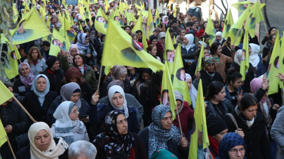 Li Helebê ji bo azadiya Rêber Abdullah Ocalan meş hate kirin.